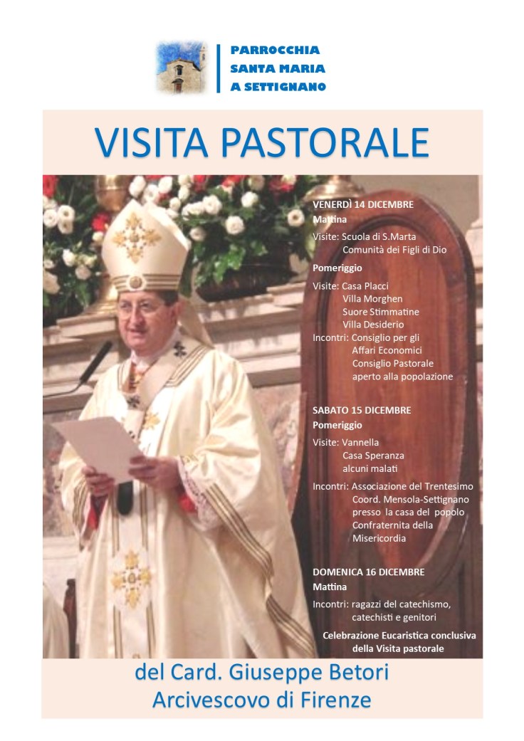 Visita pastorale manifesto
