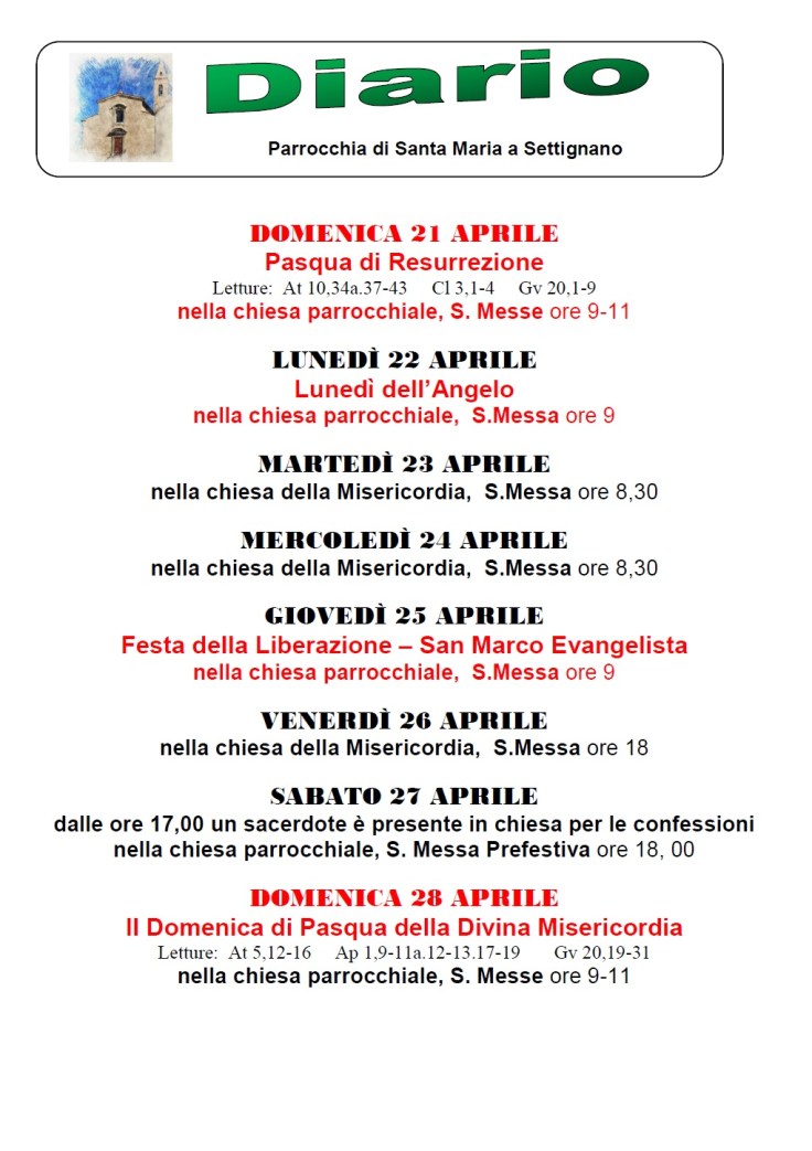 Diario 21-28Aprile